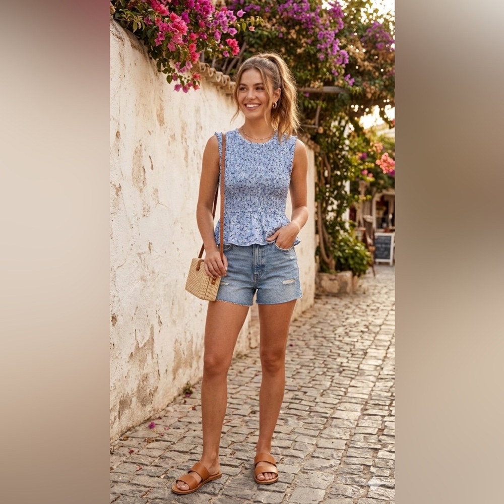 Ann Taylor
Sleeveless peplum to